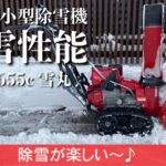 217/Honda Hss655c ホンダ小型除雪機「雪丸」の除雪性能…佐渡にも寒波到来！ガレージで大活躍。