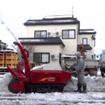 44馬力 除雪機  ターボ装着 濡れ雪テスト