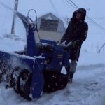 YAMAHA YS1390AR　2021元旦の朝から2年ぶりの除雪機稼働！