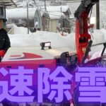 【ロータリー式除雪機】【ずっと見ていられる】倍速除雪作業動画！全日本除雪連盟会長(自称)(架空)による華麗なる除雪さばき