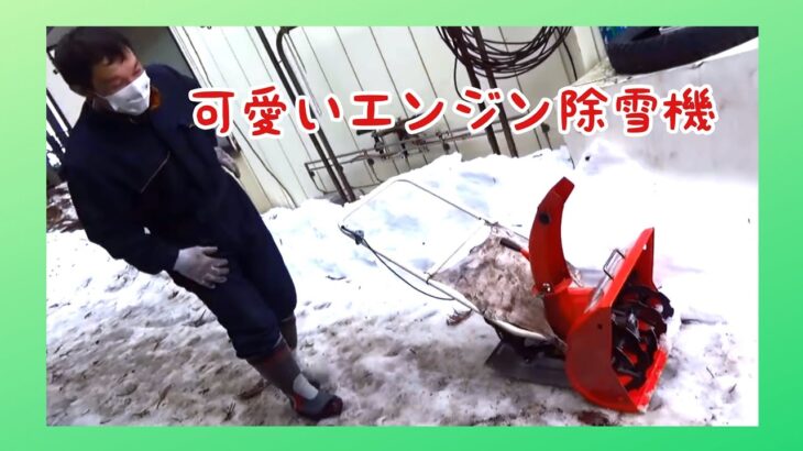 こんな小さな除雪機があるとは・・。　大雪の農機整備士機械小僧さんちを訪ねた2021