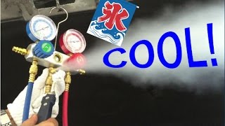 カーエアコン故障中　コンプレッサー交換　ガス装填　HFC 134a編　part8　vw golf4 Repair car’s air conditioner cheaply