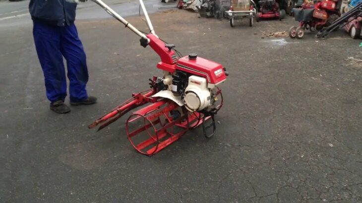 田植えの前に ISEKI エンジン耕運機 KC280  代掻きロータ レーキ付　使ってみました