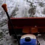 耕運機で除雪