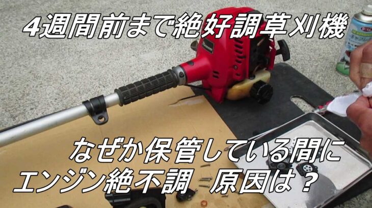 【メンテナンス】草刈機修理キャブレター分解掃除で直るの?