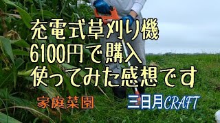 ナカトミ充電式電動草刈り機を購入しました