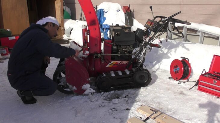 ヤナセ 除雪機 オーガ シューター 電動化