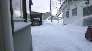 ホンダハイブリッド除雪機　本日の除雪20190103