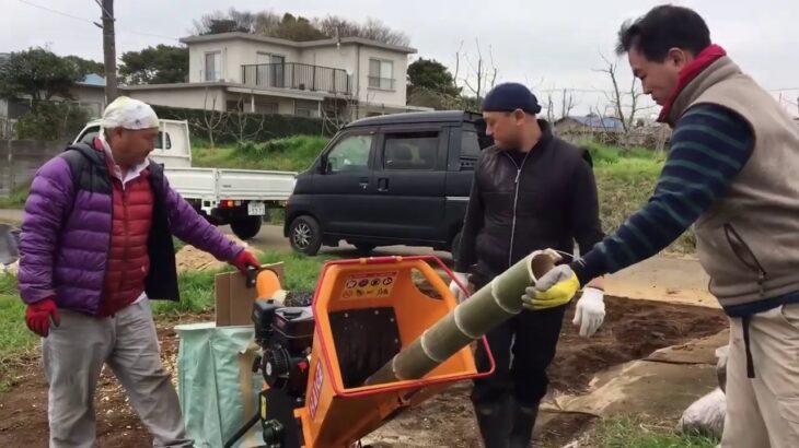 青竹のチップ加工！@鎌倉市極楽寺 2020/3/31(火)