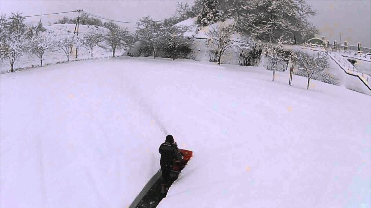 Bison除雪機　空撮