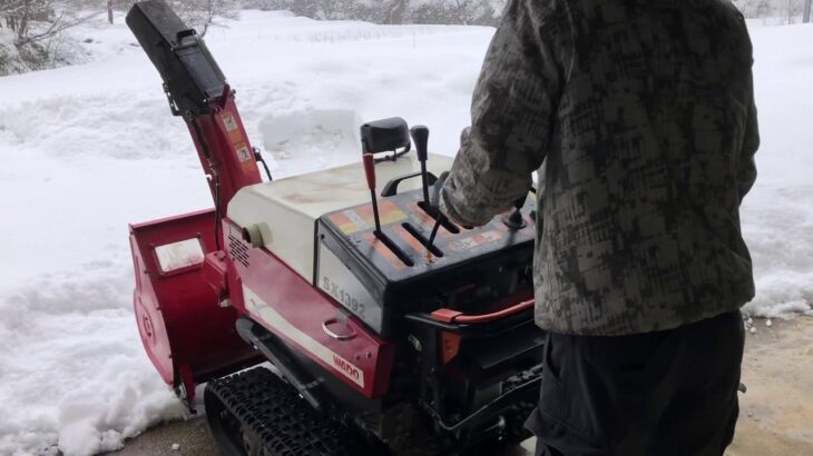 【田舎暮らし】初めて一人での除雪機　WADO SX1392