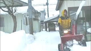 ホンダ ハイブリッド 除雪機 本日の除雪 20190127