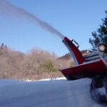 クボタ除雪機KSR 9w  除雪作業