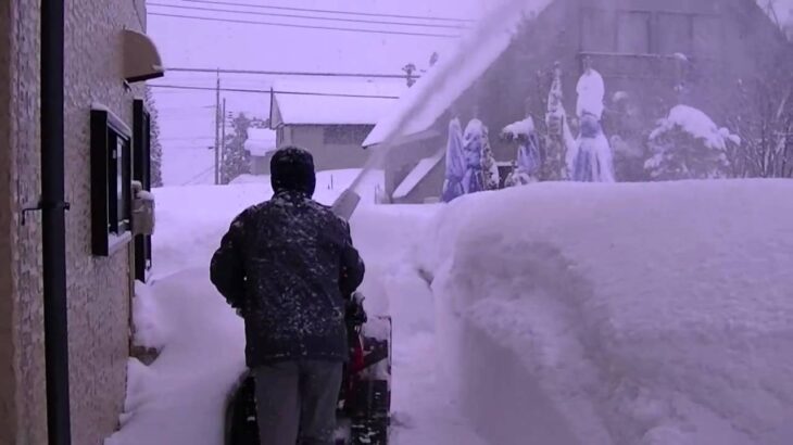 除雪機出動！