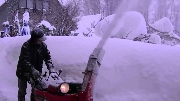 除雪機出動！