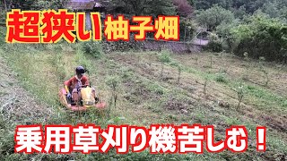 乗用草刈り機が使いにくい畑！今後の草刈りはどうするか？