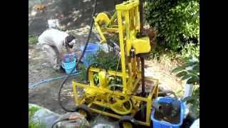 手作り井戸掘り機・homemade Well Drilling machine