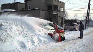 北海道・札幌　和同　ワドー大型除雪機ディーゼル105K.AVI