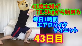 毎日1時間エアロバイクダイエット43日目！元体育会系なのでスパルタが出ちゃったｗ