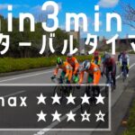 ロードバイクインターバルタイマー【3min×3min】3set