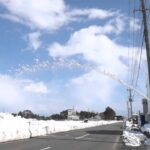 44馬力 除雪機にターボを付けて濡れ雪を