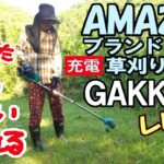 Amazonブランド　充電草刈り機18V　Gakkitiレビュー　買ってみた　安い　かるい　切れる