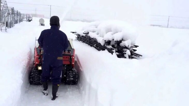 ヤンマーYSR4440A除雪機作業(ののせファーム)