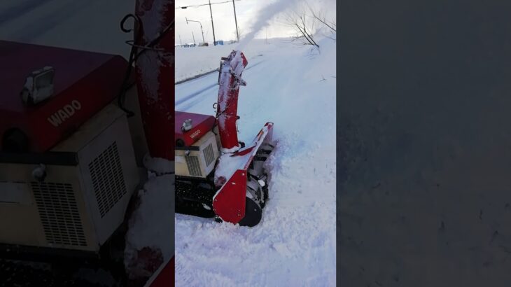 本日の除雪　除雪機の操作　１２月１７日　１．５倍速