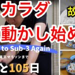 【あと105日！】再サブ3への道(スピンバイク:50分)カラダ動かし始めた