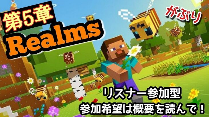 【Minecraft】統合版マインクラフト　レルムズ見回り＆穴掘りかな？　参加型　ED変更しました