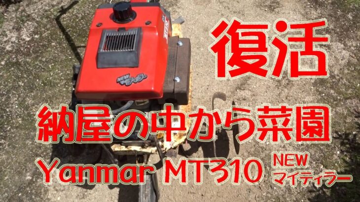 Yanmar MT310 ミニ耕運機 復活 2年半前の修理、野菜作り楽しんでいます・・・