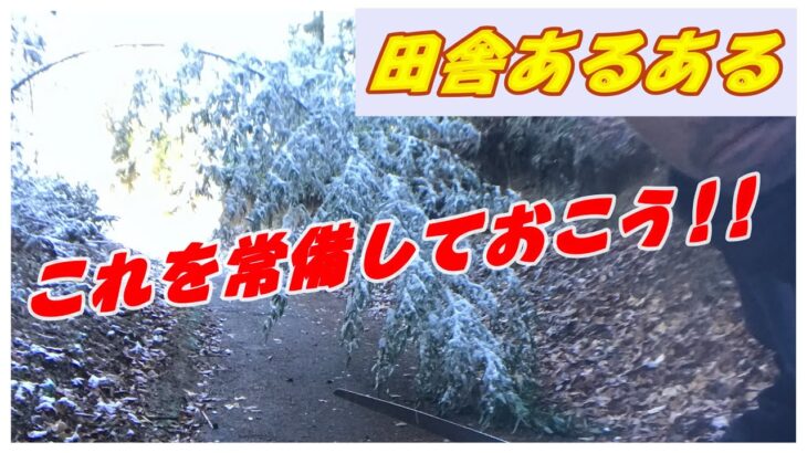 【田舎暮らし】意外だと思うのは最初だけ。今では当たり前のように常備している○○!!小さな災害が日常の田舎で暮らす術!!#稲屋の田舎チャンネル