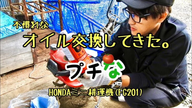 耕運機のオイル交換してきた。HONDAミニ耕運機 FG201 プチな