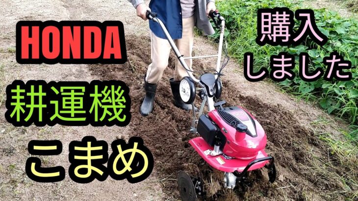 【家庭菜園】耕運機「Hondaこまめ」を購入して組み立てました。