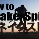 How to Snake spin / スネイクスピン（スネークスピン） BMX Flatland フラットランド