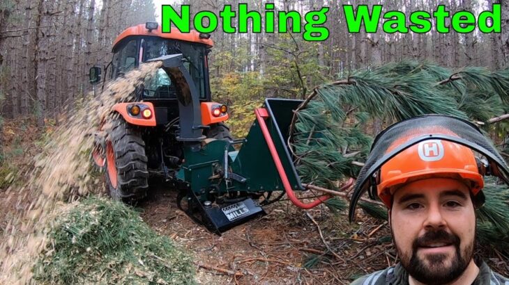 Keeping Forestry Work Fun Chipping and Moving Sawmill Logs