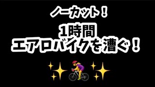 早送り無し！1時間エアロバイクを漕ぐ！