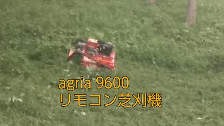 agria 9600 リモコン式　草刈り機　試運転