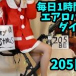 毎日1時間エアロバイクダイエット205日目！メリークリスマス！