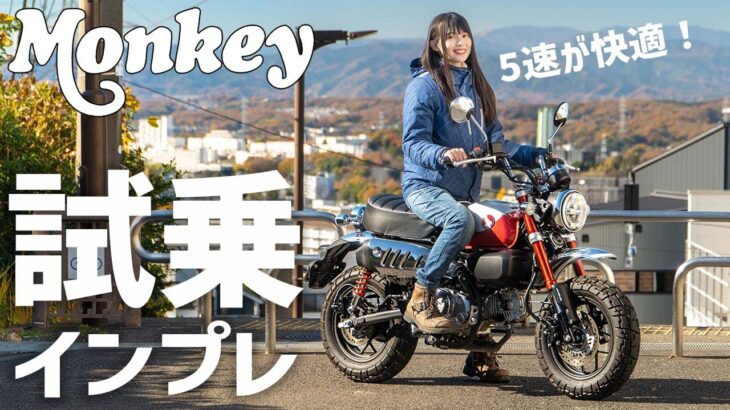 【新型】モンキー125試乗インプレ、加速感が最高で自在に操れる相棒だ！ホンダ　燃費　足つき