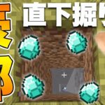 【マイクラ】全ロストの危機！？直下堀り獲得アイテムだけで『豪邸』建築なるか！？【ドズクラPART175】【ドズぼん】