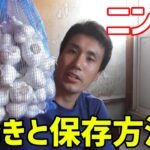 ニンニクの皮むきと保存方法【エアーコンプレッサー】