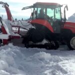 トラクター除雪機サイドシーン