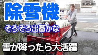 除雪機　雪が降ったら　大活躍　福井【おうちでグリーン】【おうちでガーデニング】開花園チャンネル