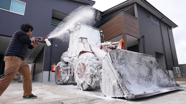 【大雪準備】高級車を泡洗車でキレイにしてみた！