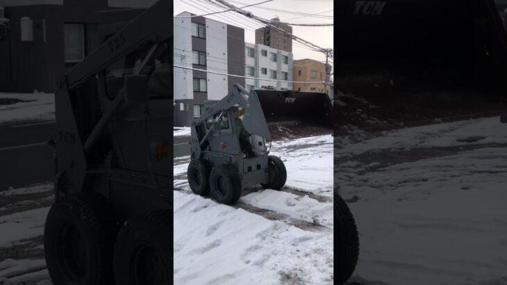 雪が降ったので、除雪機の始動&試運転