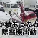 【ロータリー式除雪機】積もったら除雪…そして積もったら除雪なのだ。