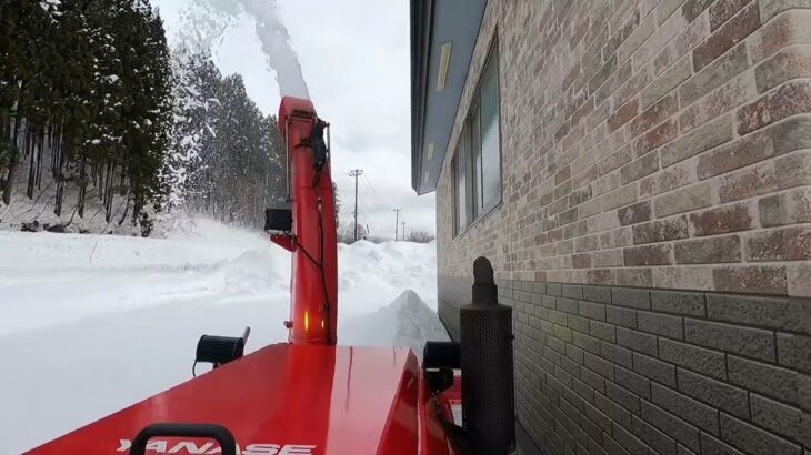 【除雪】ヤナセ除雪機でぎりぎりを攻める！