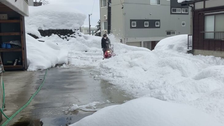 実家の除雪　2022.2.11