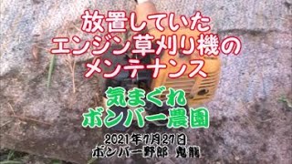 放置していた2ストエンジン草刈り機をメンテナンスしてみた　リョウビ製にマキタ部品は流用できるのか❓　DIY　修理